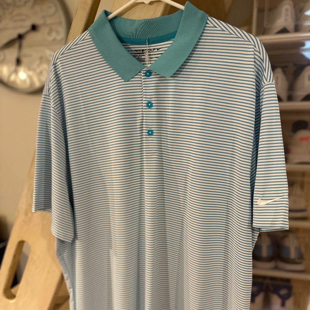 NIKE GOLF DRI-FIT POLO, TEAL (SIZE: 2XL), BRAND NEW W TAGS!!!